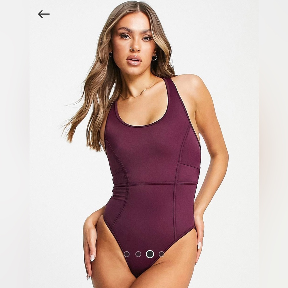 NWT! ACTIVE SWIMSUIT FROM ASOS IN BERRY